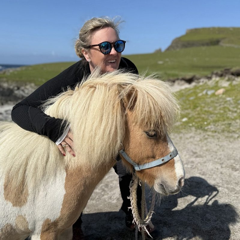 Katie with a pony